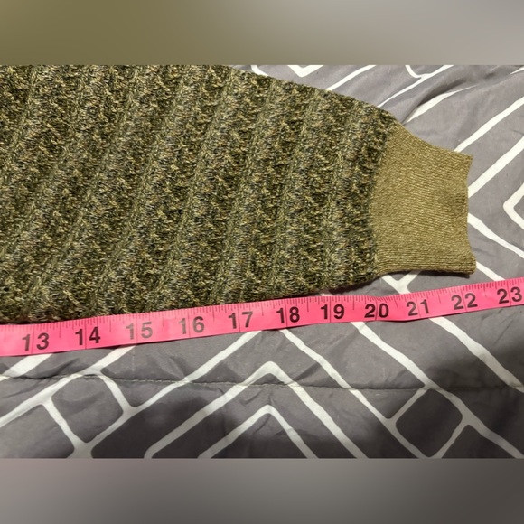 Vintage Made In USA Northern Isles Grandpa Sweater Tan Brown Men's Size Large - Picture 8 of 11
